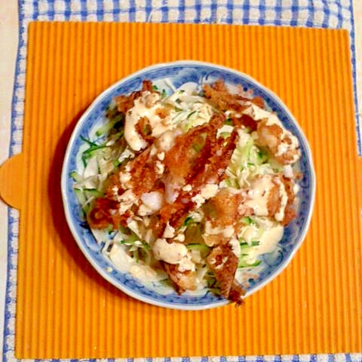 イカゲソ唐揚げのサラダ レシピ 作り方 By テツオ63 楽天レシピ イカゲソ唐揚げのサラダ レシピ 作り方 By テツオ63 楽天レシピ